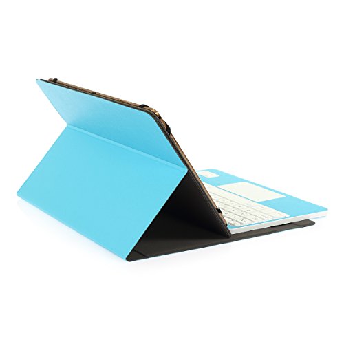 Bluethooth Tastatur, QWERTZ Deutsche Tastatur mit Touchpad, CoastaCloud Deutsch Bluetooth Tastatur Hülle mit Touchpad universal Für alle Windows / Android OS Tablet PC / Galaxy Tabs und Mobil mit 9-10.6 Zoll (Geeignete Tablettengröße : Min 15x24cm Max18x26cm)Blau - 6