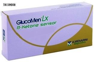 Tiras con sensor de prueba de cetonas beta Glucomen LX (x10)