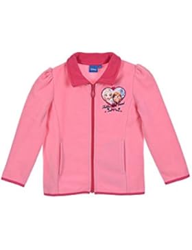 Disney Frozen - Die Eiskönigin Kinder Jacke Fleecejacke Kinderjacke Oberteil für Mädchen (1018) mit Elsa und Anna...