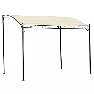 vidaXL Chapiteau Tissu Blanc Crème Tonnelle de Jardin Tente Pavillon de Jardin