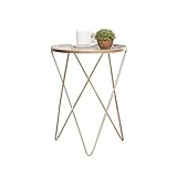 Decorativo: mesa de centro redonda con superficie de vidrio, tiene un diseño inusual y vanguardista debido a una mezcla de formas.