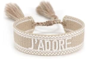 VINEEN Bracelet tissé d'amitié, bracelet brodé, Coton