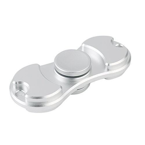 Metal Fingertips Gyro Toy, Clover Star Zinc Alloy Fidget Hand Spinner Stress Reliever Toys High Speed 1- 4 Minute Spins ( a Great and Interesting Fingertip Bearing Toy for Reducing Anxiety ) (Silver) Metal Fingertips Gyro Toy, Clover Star Zinc Alloy Fidget Hand Spinner Stress Reliever Toys High Speed 1- 4 Minute Spins ( a Great and Interesting Fingertip Bearing Toy for Reducing Anxiety ) (Silver)