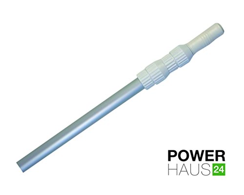 POWERHAUS24® – Alu-Teleskopstange – 3 teilig – verstellbar von 120cm bis 360cm – Ø 3,0cm - 2