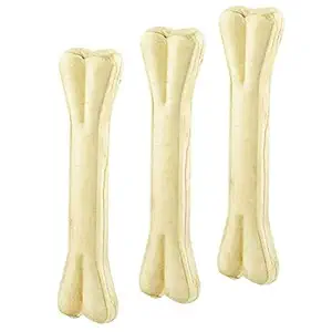 MS Pet House Pressed Dog Chew Bone 8 inches (Large) - Pack of 3 Bones