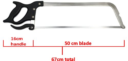 67 CM METZGER-FLEISCHSÄGE VON DOLOMITEN INOX. - 4