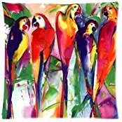 B Lyster shop Alfred Gockel Parrot Cotton & Polyester Soft Zippered Cushion Throw Case Pillow Case Cover