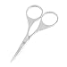 Sourcingmap Stainless Steel Makeup Curved Tip Eyebrow Trimmer Hair Brow Scissors