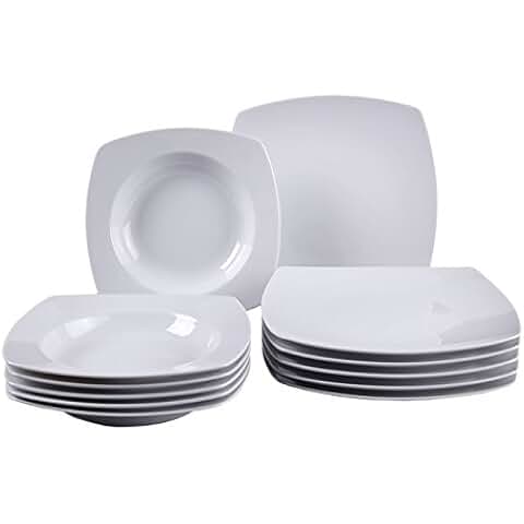 Villeroy & Boch NewWave Basic Servizio 30 Pezzi - Porcellana Bianca Per 6 Persone, Lavabile In Lavastoviglie - Foto 9