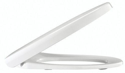 Pressalit 300plus WC-Sitz weiß mit Absenkautomatik für Keramag Icon und 4U Scharnierabstand 155 mm