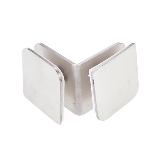 Glashalter, Edelstahl, quadratisch, 90 Grad Winkel, - 5