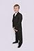 Boys Suit Black Pinstripe Jasper 9y