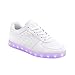 Produktbild Raffies Weiße LED-Sneakers Größe 42 mit 7 Verschiedenen Farben LED-Leuchten in der Sohle. Die Schuhe Sind mit dem mitgelieferten USB-Ladekabel Wiederaufladbar.