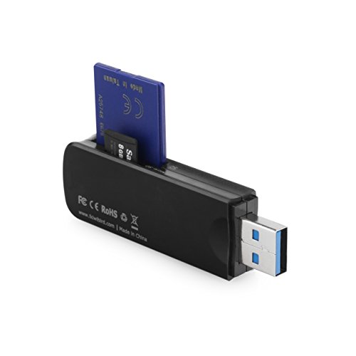 [Neuerscheinung] KiWiBiRD® USB 3.0 (3.1 Gen 1) Super-Speed Kartenleser 8-in-1 für SDXC, SD, MMC, RS-MMC, SDHC, Micro SD, Micro SDXC, Micro SDHC Karten [Unterstützt UHS-I Karten] – Schwarz - 6