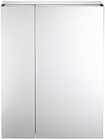 Kendan - 590 x 430 mm Double Door Stainless Steel Bathroom Mirror Cabinet Storage Unit