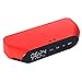Produktbild Outdoor tragbarer Bluetooth Wecker Lautsprecher, Intelligent Wireless Bluetooth-Lautsprecher Wasserdicht Doppelter Wecker, Funktion aufrufen,Red
