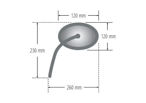 1x Chrom Spiegel Kawasaki ER 5, Zephyr 750 1100 für links oder rechts