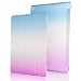 Produktbild YUMUYMEY Trifold Tablet Case kompatibel für iPad Pro 12.9"- Rainbow Lightweight Shockproof - Intelligente Schutzhülle mit Auto Sleep Wake (Color : Blue-Purple)
