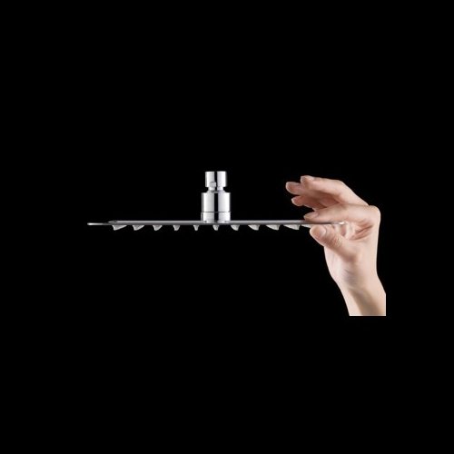 Kusun® 10″ Ultra Dünn Niederschlag Duschkopf Polierte SUS 304 Edelstahl Fixed Mount Mit Drehbaren G1/2 Metall Ball Stecker Quadratische DP10 - 6