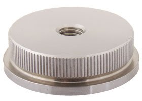Endkappe flach mit M8 Gewinde vollmassiv für Rohr 42,4 x 2,0 mm – V2A (S011080) - 2