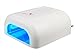 Nail Dryer, USpicy UV Nail Lamp CND Shellac & Acrylic Professional Gel Curing Macaron Light with Timer Setting (White 36W) Upgraded with Sliding Tray and Bulb Clip