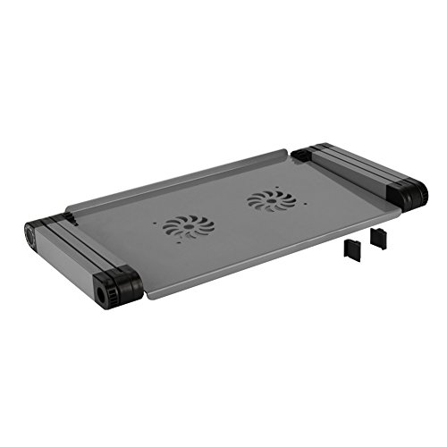 Portable Laptop Tisch Schreibtisch Ergonomische zusammenklappbar Notebook und Laptop Schreibtisch Tablett Ständer grau - 4
