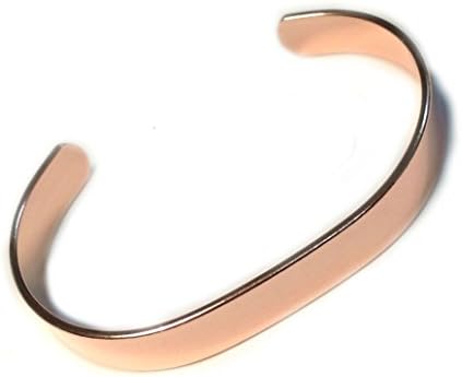 Rheumatone PLAIN Solid PURE COPPER Bracelet 9mm Wide (SM) - Fits wrists up to 19cm