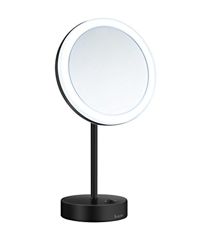 SMEDBO Kosmetikspiegel OUTLINE Spiegel LED Beleuchtung matt schwarz FK484EB