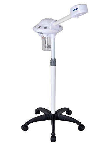 Free Standing Facial Steamer Hug Flight® Moisturise Mist Ionic Ozone SPA Therapy professional Humidifier Sterilize cleanser device Cleaning Pores clear blackheads Acne Skin Care Facial Atomizer