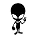 Produktbild Alien Man Dude Vinyl Decal Window Sticker Car Graphic Movie, Die Cut Vinyl Decal for Windows, Cars, Trucks, Tool Boxes, laptops, MacBook - virtually Any Hard, Smooth Surface