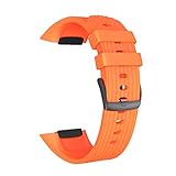Happy Event Sport Soft Silikon Ersatz Handgelenk Strap Uhrenarmband für Samsung Fit2 Pro (Orange)