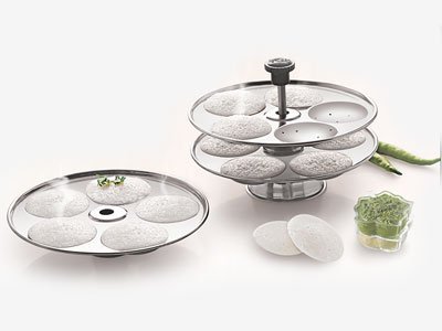 Tabakh BIS-106 Idli Stand Rack, Steel, Silver