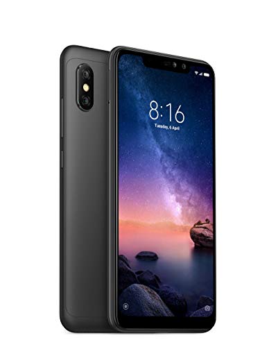 Xiaomi Redmi Note 6 Pro - Smartphone de 6.26" (4G, Octa-Core Snapdragon 636, RAM de 4 GB, Memoria de 64 GB, cámara Dual de 12+5 MP, Android) Color Negro