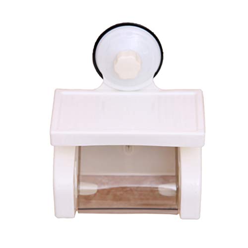 Preisvergleich Produktbild JL Toiletten Papier Halter, an der Wand befestigtes Sauger-Badezimmer wasserdichtes Toilettenpapiermit Handyhalterung