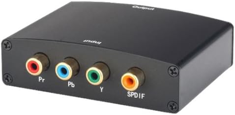 Component Video (YPbPr) + SPDIF Audio to HDMI Converter for Xbox 360 / PS2 / NTL/Sky TV/Virgin Media/DVD Player/HDTV