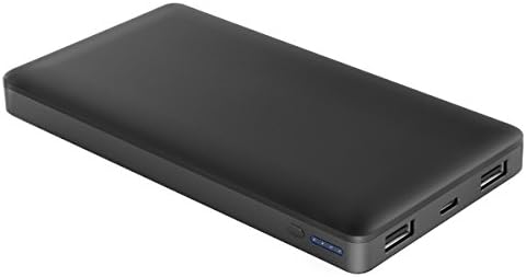 Apple Lightning Portable Power Bank, 20000mAh High Capacity Power Bank with Lightning & Micro Input Portable Charger, 3.1A Dual USB Output Battery Pack with AUTO IC for iPhone, iPad, Samsung and More - Black