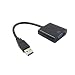 Produktbild UKCOCO USB 3.0 zu VGA Adapter Kabel externe Grafikkarte Multi Screen Display Adapter Konverter (schwarz)