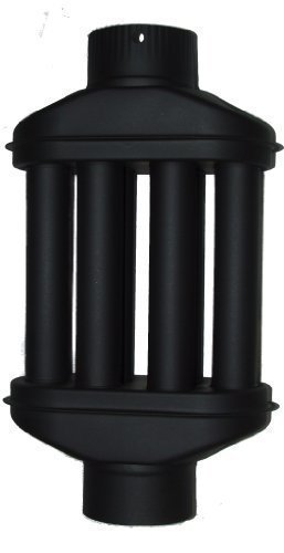 acerto Abgaswärmetauscher 120x550mm - schwarz ✓ Energie sparen ✓ Leichte Reinigung ✓ Einfacher Einbau | Warmlufttauscher, Rauchgaskühler zum Nachrüsten | Kaminrohr, Abgasrohr, Ofenrohr für Öfen, Kamine, Holzkessel | Rauchrohr aus Stahlblech