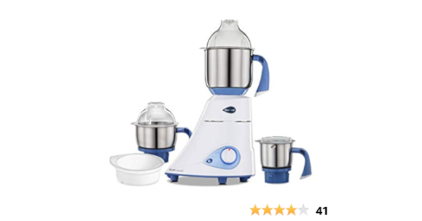 buy renewed preethi blue leaf diamond 750 watt mixer grinder blue white online at low prices in india amazon in renewed preethi blue leaf diamond 750 watt mixer grinder blue white