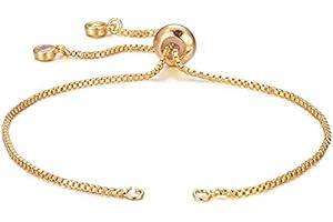 DanLingJewelry 20Pcs Adjustable Slider Bracelet Slider Extender Chains with Rhinestone Charms Ends for Women Girls Semi Finished DIY-G