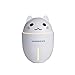 Produktbild HEsdzML Luftbefeuchter L¨¹fter LED Niedliche Katze Ultraschalllicht USB Air Refresher Diffusor - Wei
