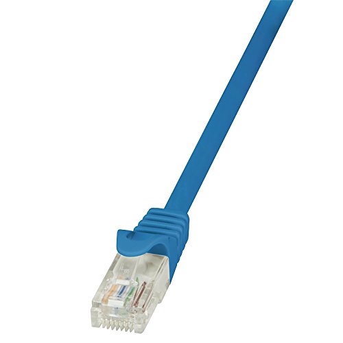 Preisvergleich Produktbild LogiLink CP1016U CAT5e UTP Patch Kabel AWG26 blau 0,25m