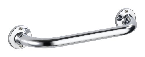 WENKO 17880100 Badewannengriff Basic 30 cm, Edelstahl rostfrei, 36 x 6 x 9.5 cm, Glänzend