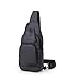 Produktbild Sport Schultertasche Herren Sling Rucksack / Sling Bag Pack Herren Brusttasche Messenger tasche Umhängetasche Herren Damen Handtasche Crossbody Bag Rucksack / Gym Fanny Backpack Sack -schwarz-Wasserdicht Oxford Fabric