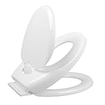 Homitex Familie WC Sitz Kinder Toilettensitz Toilettendeckel mit intergriertem Kindersitz Soft-Close Automatik Quick Release Antibac