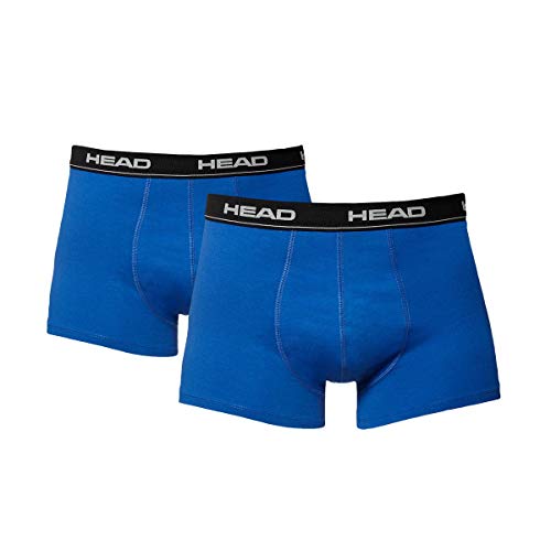 Head Basic 2P, Bóxer para Hombre, Multicolor (Azul/Negro), XL, (Pack de 2)
