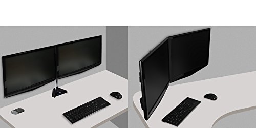 ARCTIC – Z2 Pro (EU) – Doppelter Monitorarm zur Befestigung am Schreibtisch – VESA 75 x 75 / 100x 100 – Neigbar und Schwenkbar – Für 13″ – 27″ Zoll Monitore und Fernseher – Inklusive 4 Port USB Hub mit Netzteil - 7