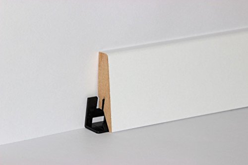 Sockelleiste Leiste Mega-Profil-58 (20x58x2500 mm) MDF weiß foliert - 2