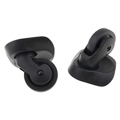 Preisvergleich Produktbild F Fityle A23 Universal Ersatzrollen Ersatzräder Transportrollen Kofferrollen Schwarz Lenkrollen für Koffer Gepäck Unterwegs, 1 Paar