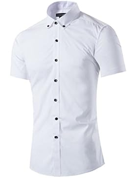 Cotton LKDJCWX Uomo Casuale Camicia A Maniche Corte